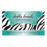 Stylish Zebra Print Business Cards
