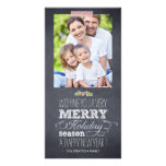 Stylishly Chalked Holiday Photo Card