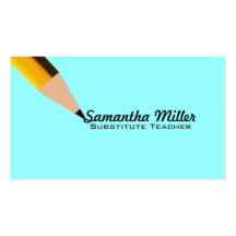 Substitute Teacher Business Cards