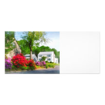 Suburban Azalea Garden Rack Card Design