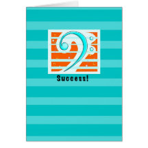 Success Congratulations with Music Bass Clef Cards