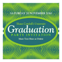 Success Vibration Graduation Invitation