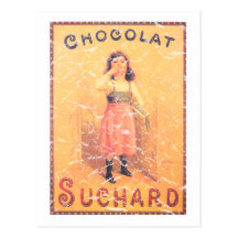 Suchard Chocolate- distressed Post Card