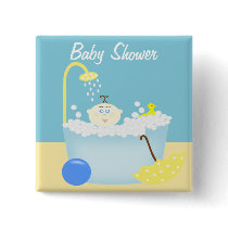Sudsy Bathtub Baby Shower Pin