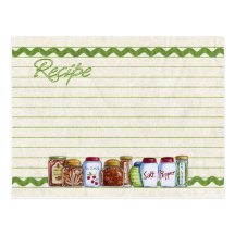 Sugar and spice recipe card postcard