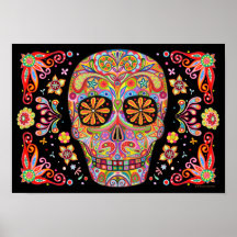 Sugar Skull Art Poster Print