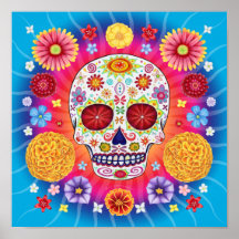 Sugar Skull Art Poster Print