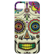 Sugar Skull Aztec Art iPhone5 case