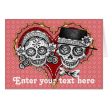 Sugar Skull Cards - Customise with your own text!