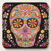 Sugar Skull Coaster Set of 6