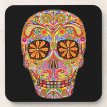 Sugar Skull Coaster Set of 6