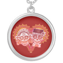 Sugar Skull Couple Necklace