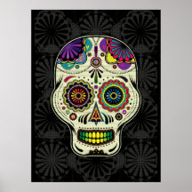 Sugar Skull - Day of the Dead Art poster