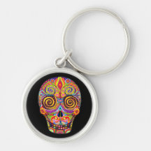 Sugar Skull Keychain