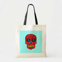 Sugar Skull Man Tote Bags
