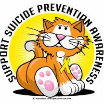 Suicide Prevention Cat Acrylic Cut Out