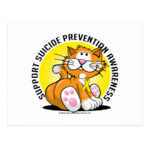 Suicide Prevention Cat Postcards