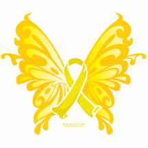 Suicide Prevention Ribbon Butterfly Photo Cutouts