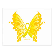 Suicide Prevention Ribbon Butterfly Post Cards