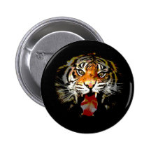 Sumatran Tiger Pinback Button