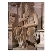 Summary Description Michelangelo Buonarroti : Mose Postcard