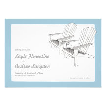Summer Adirondacks Save the Date Invitation