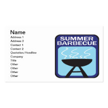 Summer Barbecue Business Card Templates
