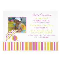 Summer Birthday Party Invitation