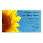 Summer Blue Sky with Yellow Sunflower Business Card Templates