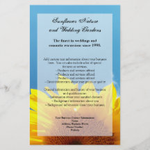 Summer Blue Sky with Yellow Sunflower Flyer Design