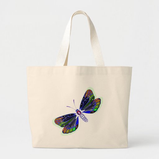 Summer Butterfly Canvas Bag