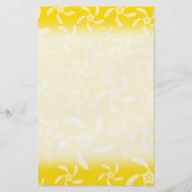 Summer Floral Design. Sunny Yellow. Full Color Flyer