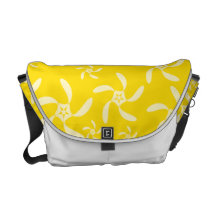 Summer Floral Design. Sunny Yellow. Courier Bags