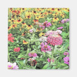 Summer Flower Garden Magnet