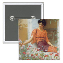 Summer Flowers by John William Godward Pin