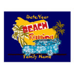 Summer Fun Beach  Family Reunion Postcard