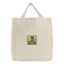 Summer Gardening Embroidered Bag