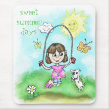 Summer Girl Mouse Pad