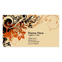 summer hi-fi : soft peach business cards