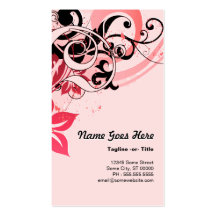 summer hi-fi : soft pink business card