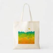 Summer Love unique whimsical modern art wedding Bag