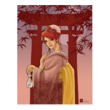 Summer Moon postcard