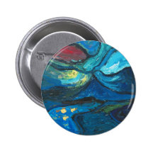 Summer Night (abstract expressionism landscape) Button