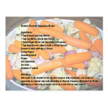 Summer Steamed Vegetable Recipe 2 Postcard