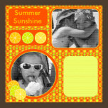 Summer Sunshine Citrus Scrapbook Page posters