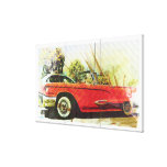 summer thunder Wheels oldschool car Canvas Print