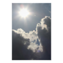 Sun and clouds photo art