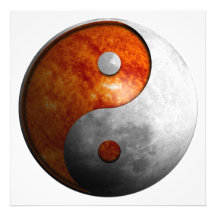 Sun and Moon Yin and Yang Symbol Photo