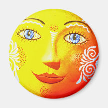 Sun Ceramic Fridge Magnet