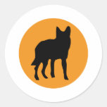 sun dog wolf icon stickers